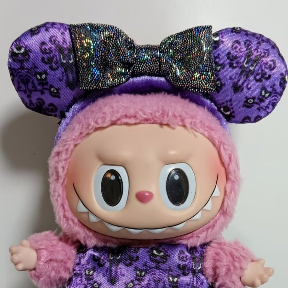 Custom Made Disney Haunted Mansion Wallpaper Minnie Ears that Fit Labubu